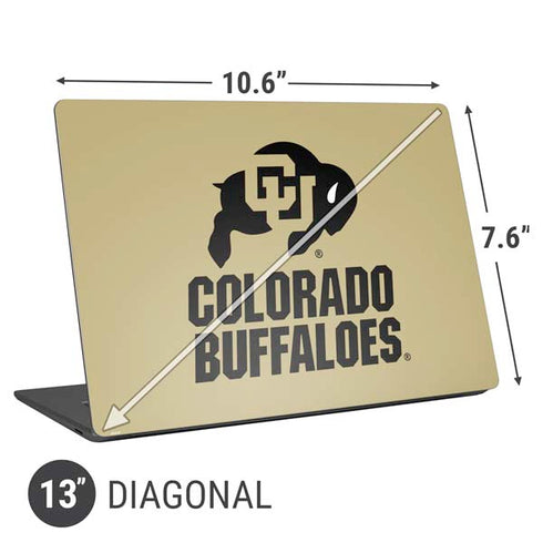 University of Colorado CU Collegiate Text Universal Laptop 13in (10.6 x 7.6in) Skin